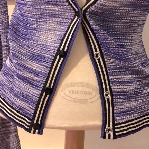 LAST CHANCE MISSONI zig zag purple cardigan - Picture 3 of 5